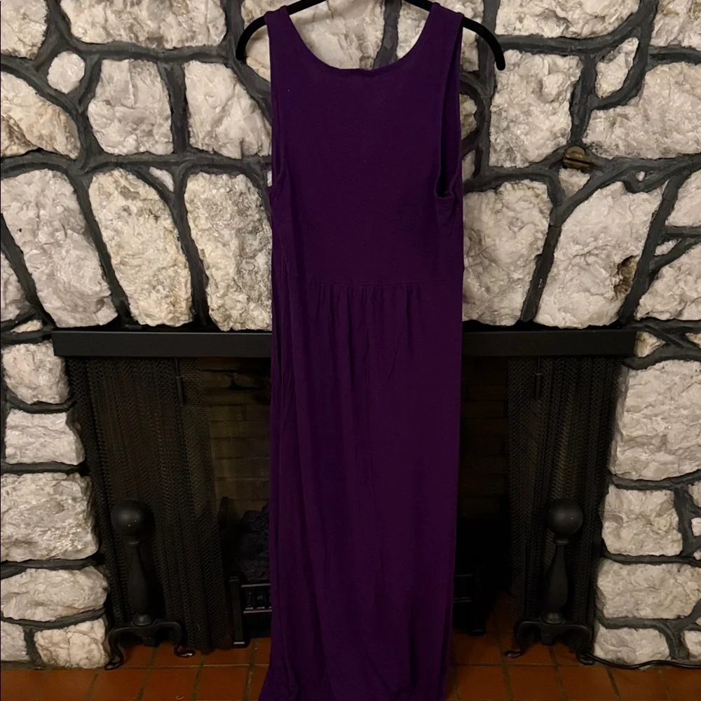 Loveappella Deep Purple Maxi Dress - Picture 3 of 4